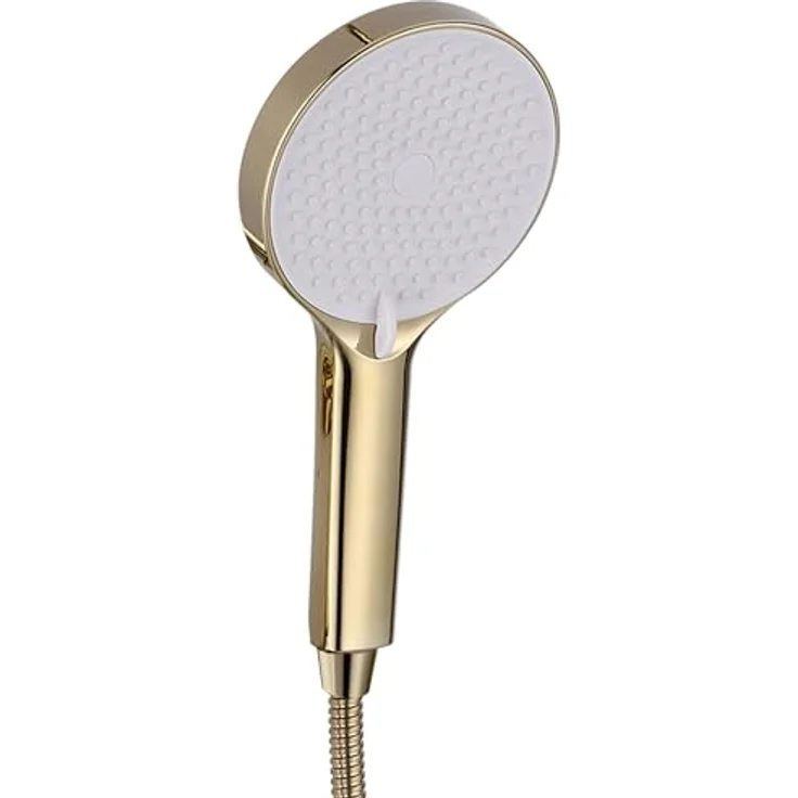 Rea VENETA GOLD Badewannenarmatur, Einhebel Mischbatterie mit Handbrause, Wandmontage, Messing, Gold – Bild 4