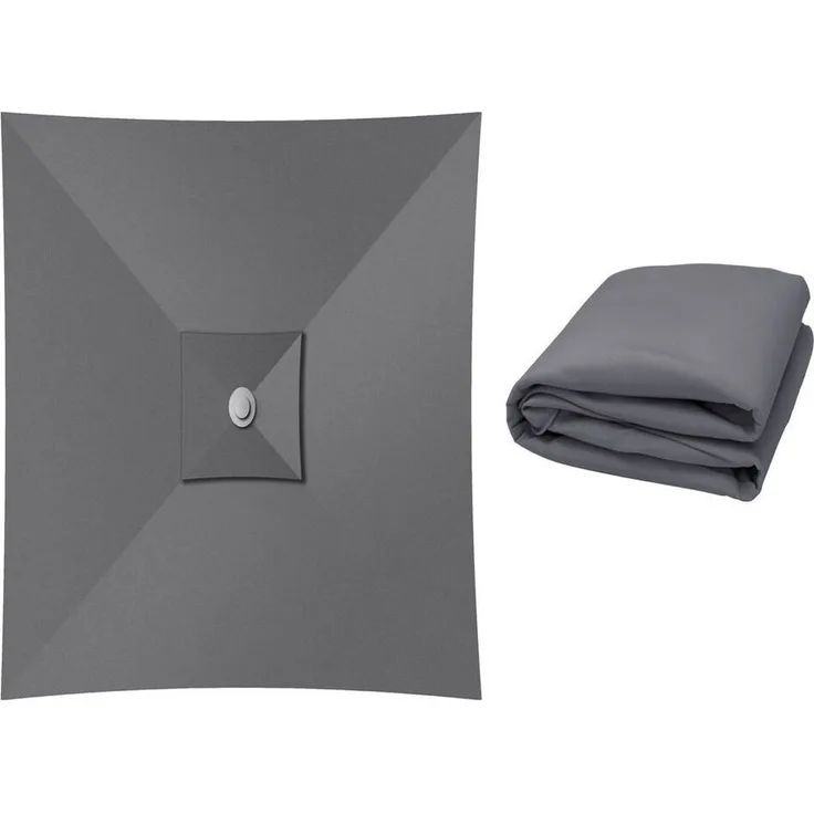 OUTFLEXX Pavillon-Ersatzdach, ca. 3x4 m, robustes Polyester in Grau