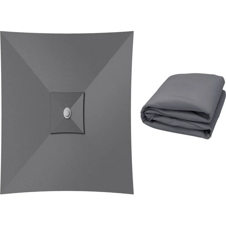 OUTFLEXX Pavillon-Ersatzdach, ca. 3x4 m, robustes Polyester in Grau
