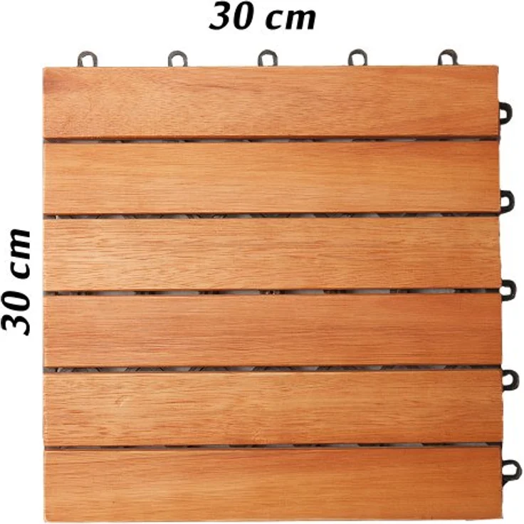 33 Stück 3m² - Holzfliese aus Eukalyptusholz - FSC zertifiziert – Bild 8