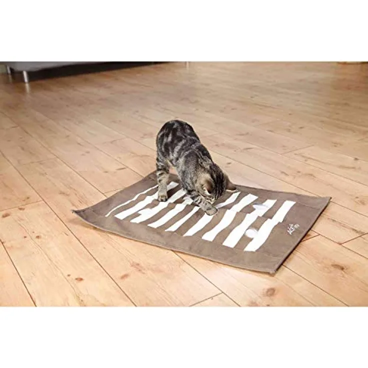 TRIXIE Spieldecke "Cat Activity Pföteldecke, 70 × 50 cm, braun/creme" für Katzen - 46005