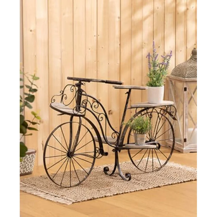 Atmosphera Blumenständer aus Metall FAHRRAD, 59 cm – Bild 4