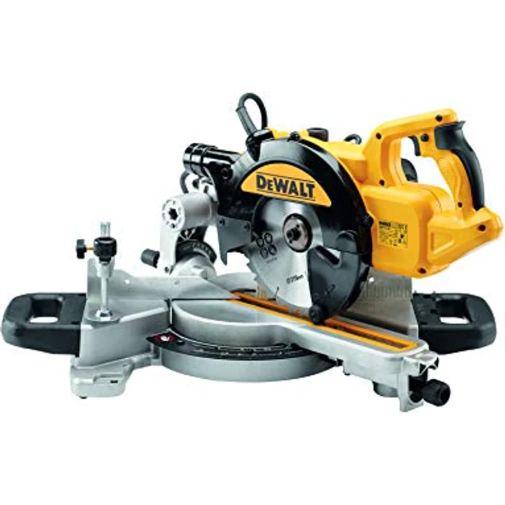 DeWalt Paneelsäge (1,400 Watt, 216 mm Sägeblatt-ø, mit XPS-Schnittlinienanzeige, innen liegender Posaunenauszug, ideal für die Montage, inkl. 24 Zahn HM-Sägeblatt und Zubehör) DWS774 – Bild 5