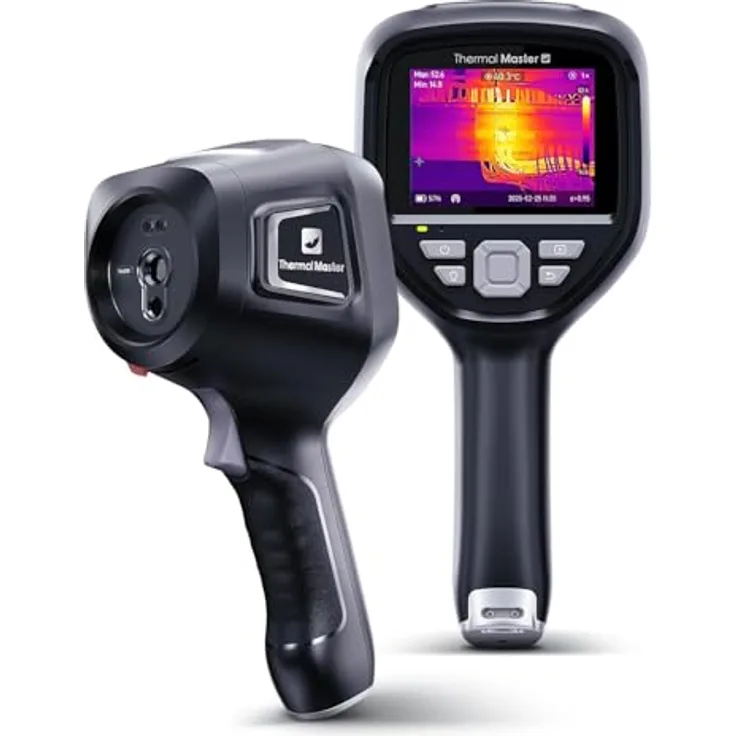 Thermal Master Thor 002, Wärmebildkamera mit 512x384 IR-Auflösung, 3,5-Zoll IPS Bildschirm, 2M Pixel visuelle Kamera, temperaturbereich -20°C bis 550°C, NETD <40mK