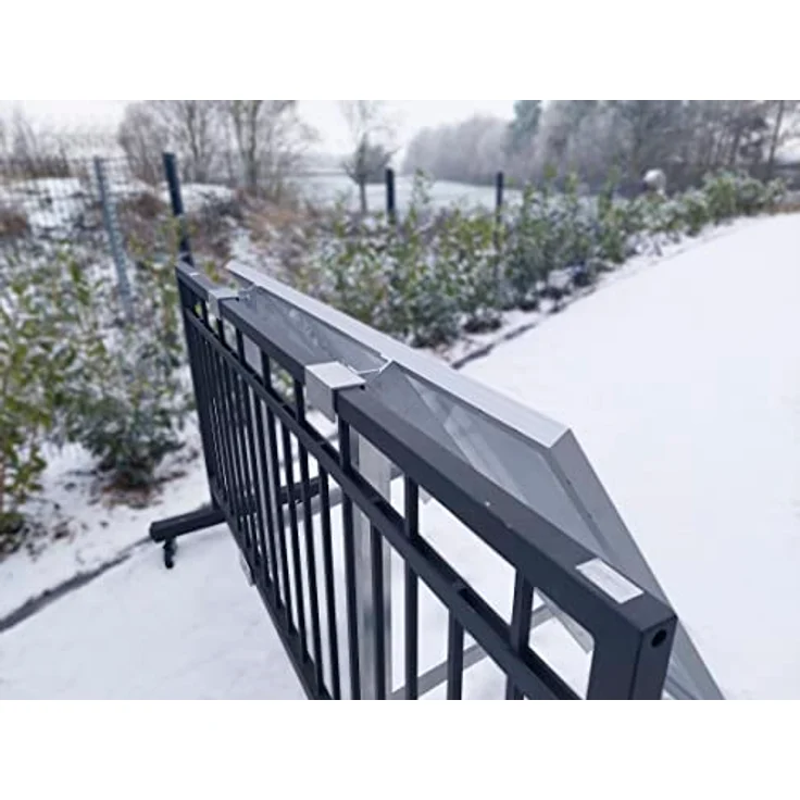 Technaxx BALCONY POWER, Solarmasthalterung aus Aluminium, freistehend und wandmontiert, grau, 1050 mm x 60 mm – Bild 4