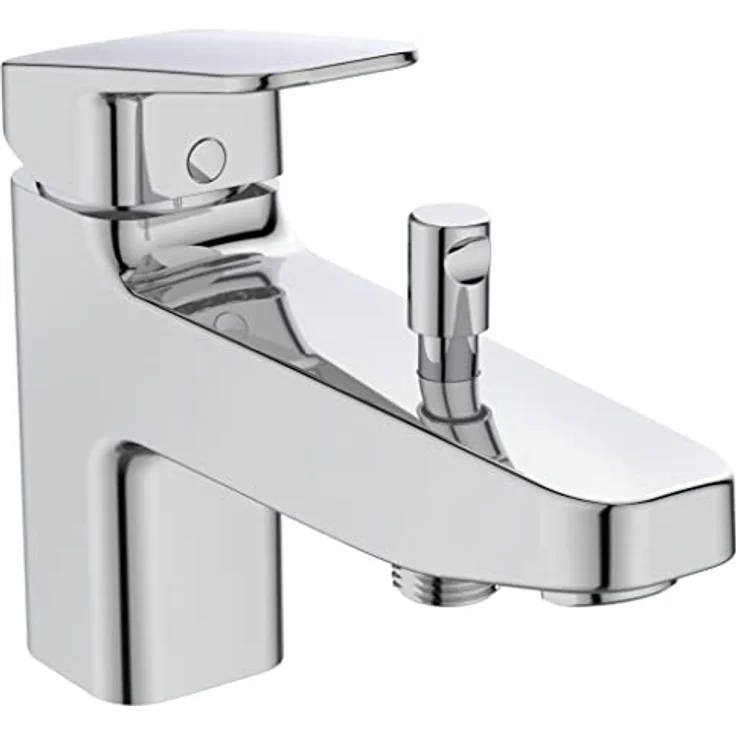 Ideal Standard Badearmatur Wannenrand Ceraplan, Einhebel-Einlocharmatur mit starren Gussauslauf, Chrom – Bild 1