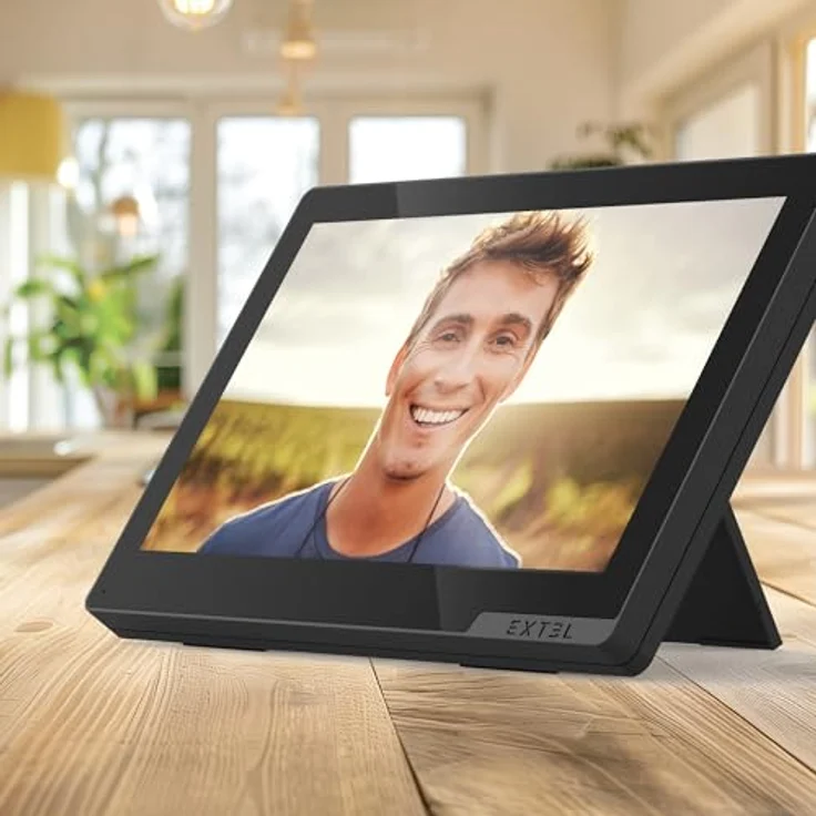 Extel Wave 3, drahtlose Video-Türsprechanlage mit Monitor in Anthrazit und Schwarz, QR-Code Zugang und App Steuerung – Bild 8