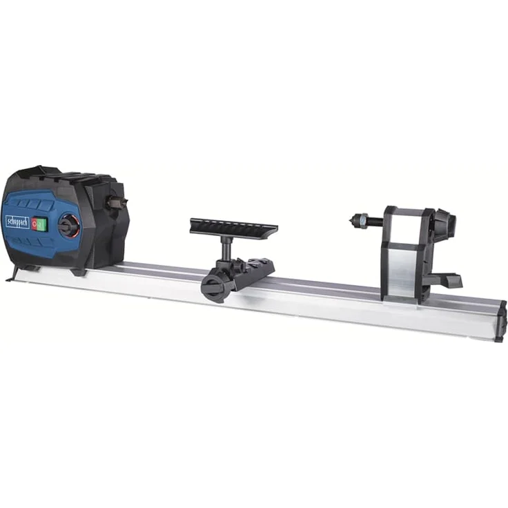 Scheppach DM600VARIO Drechselbank Drechselmaschine | 550W Leistung | stufenlose Geschwindigkeit - variable Drehzahl von 800–3000 Umdrehungen | Werkstück max. 60 x 25 cm inkl. Planscheibe – Bild 2