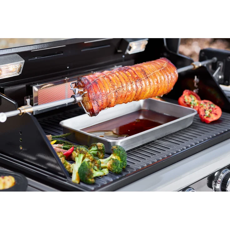 RÖSLE Barbecue Universalschale PRO, Hochwertige Edelstahlschale mit hohem Rand zum Marinieren, Servieren oder als Tropfschale für Gas- und Kohlegrills, Edelstahl 18/10, spülmaschinengeeignet – Bild 4