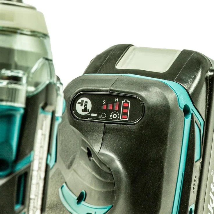 Makita 18V Akku Drehschlagschrauber DTW285RTJX (2 x 5,0 Ah Akku, Schnellladegerät DC18RC, Steckschlüsselsatz 9 tlg., Verlängerung 1/2" 150 mm, im Makpac) – Bild 5
