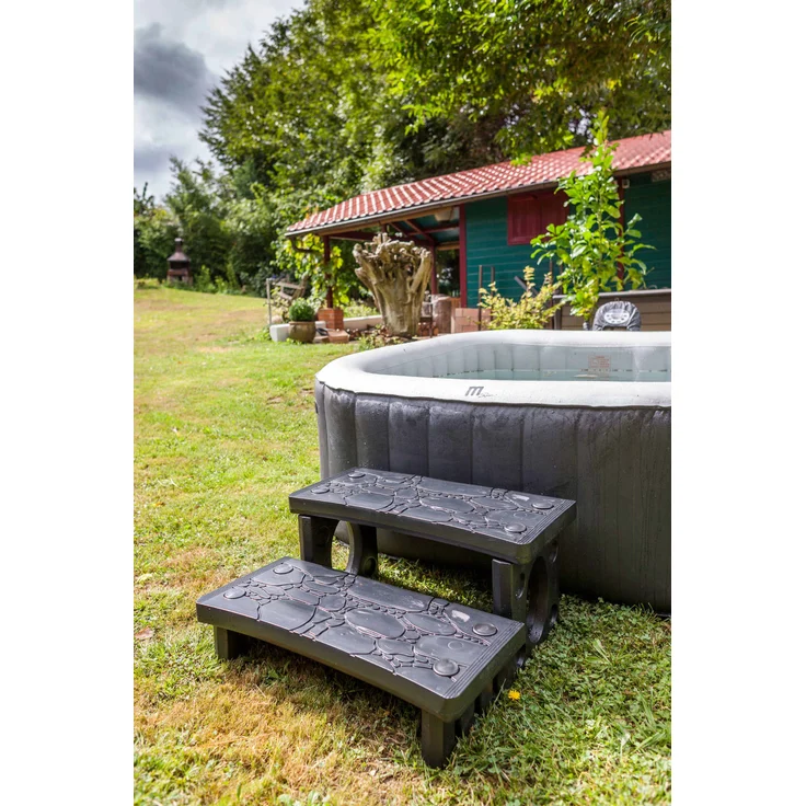 GRE Leiter für Spas, 2 Sprossen, aus PVC – Bild 2