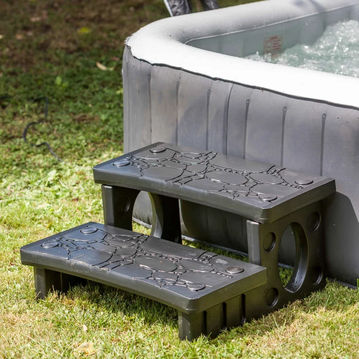 GRE Leiter für Spas, 2 Sprossen, aus PVC – Bild 3