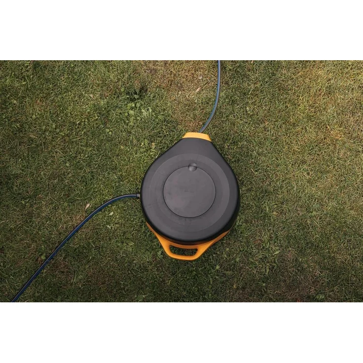 Fiskars Schlauchwagen XL, All-Inclusive-Bewässerungs-Set, 25 m Gesamtreichweite, Automatisches Einziehen, Gartenschlauch 13mm Durchmesser – Bild 5