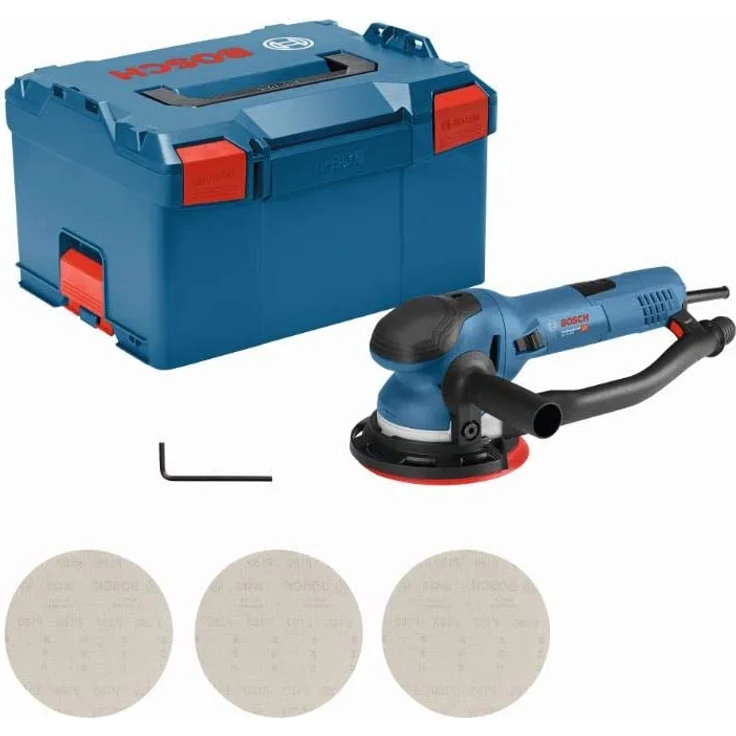 Bosch Professional Exzenterschleifer GET 75-150 (750 Watt, Schleifteller-Ø: 150 mm, in L-BOXX) – Bild 1