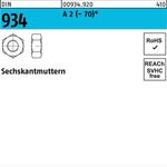 Reyher Sechskantmutter DIN 934/ISO 4032 M 10 A 2 (- 70) - Preisvergleich