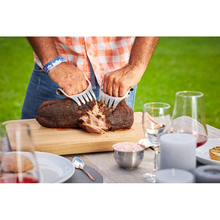 RÖSLE Pulled-Pork-Gabeln Edelstahl, Hochwertige Gabeln zum Zerteilen von gegartem Fleisch, Edelstahl 18/10, spülmaschinengeeignet - Preisvergleich – Bild 3