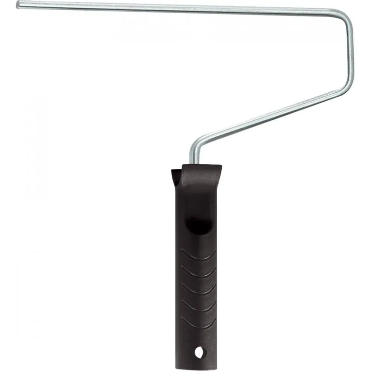 WESTEX Aufsteckbügel schmal, Länge: 275 mm, Standard Aufsteckbügel für Kleinflächenwalzen, Länge: 27 mm, Breite: 100 mm, Draht Durchmesser 6 mm, geeignet für 100 - 160 mm Walzen, Standard 1K-Griff, schwarz (86002910)