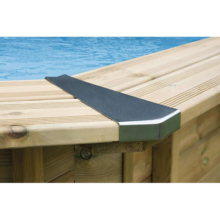 Eckverbindungen aus Stahl für Holzpool Bali rund (8 Stck.)