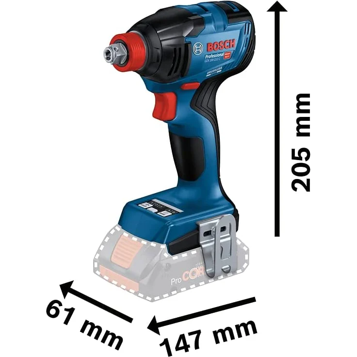Bosch Akku-Drehschlagschrauber GDX 18V-210 C in L-BOXX – Bild 2