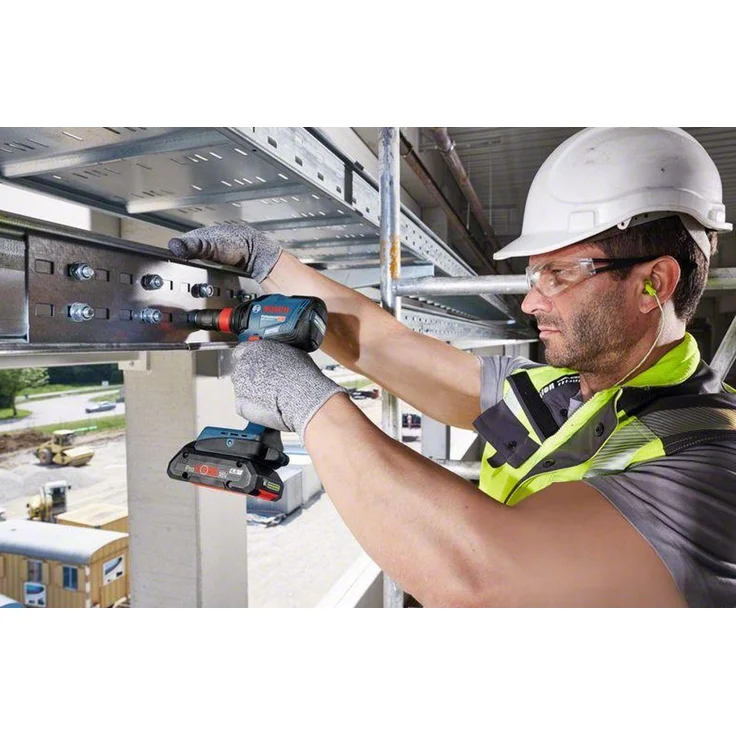 Bosch Professional Akku-Drehschlagschrauber GDX 18V-210 C, 2x Akku ProCORE18V 4.0Ah, Schnellladegerät GAL 18V-40, L-BOXX (06019J0203) – Bild 4