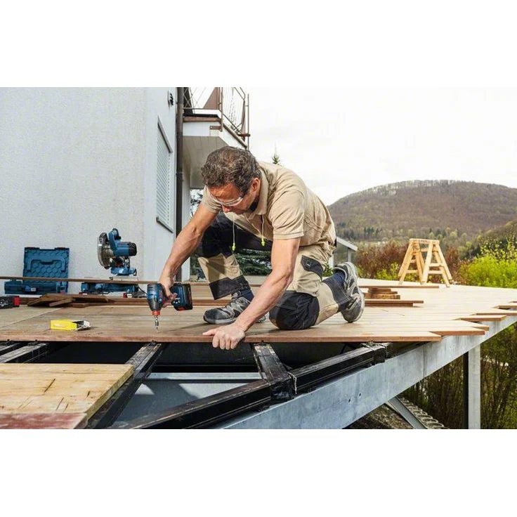 Bosch Professional Akku-Drehschlagschrauber GDX 18V-210 C, 2x Akku ProCORE18V 4.0Ah, Schnellladegerät GAL 18V-40, L-BOXX (06019J0203) – Bild 3