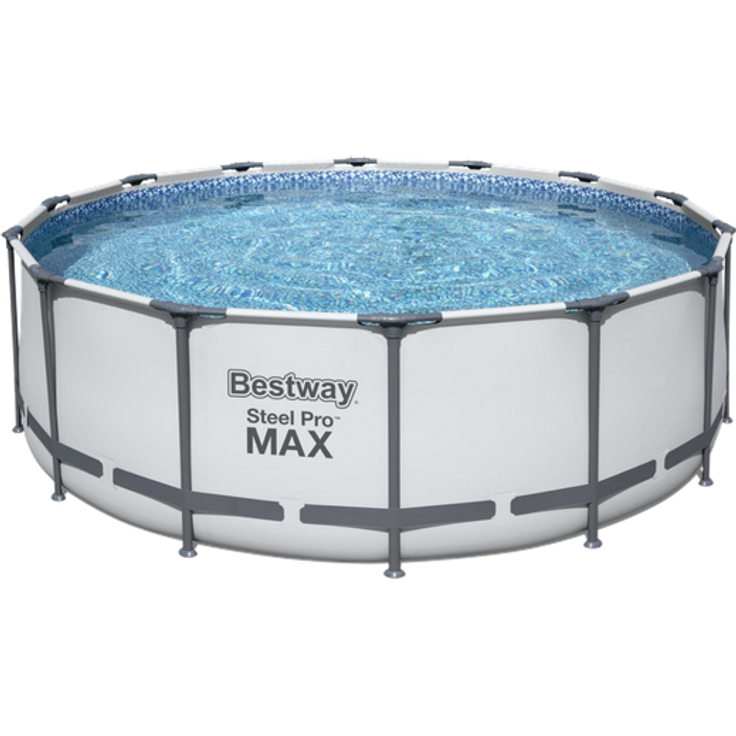Bestway 5612X Steel Pro MAX Frame Pool Set Ø427x122cm Pumpe Leiter Abdeckplane