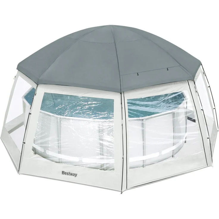 Bestway Pool Abdeckung Pavillon Schutz Swimmingpool Cover rund Durchmesser 600cm – Bild 1