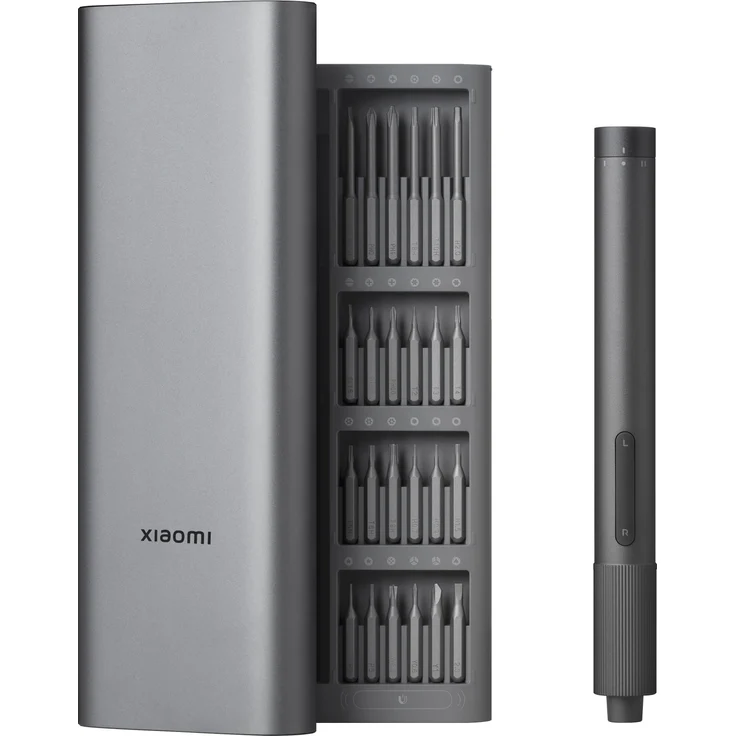 Xiaomi Electric Precision Screwdriver, Akku-Schraubendreher MJDDLSDOO3QW, 24 Bits, Aufbewahrungsbox grau – Bild 1