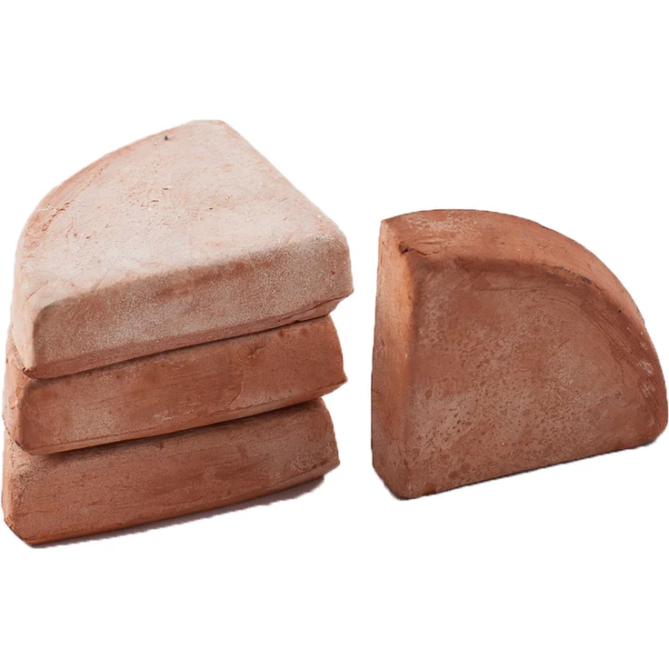 Teramico Kübelfüße Unterlegscheiben Untersetzer Dreieck Terrakotta 7cm 4er SET – Bild 2