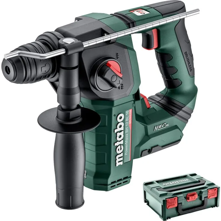 Metabo Akku-Bohrhammer PowerMaxx BH 12 BL 16, Metabox 145 (ohne Akku und Ladegerät) - 600207840