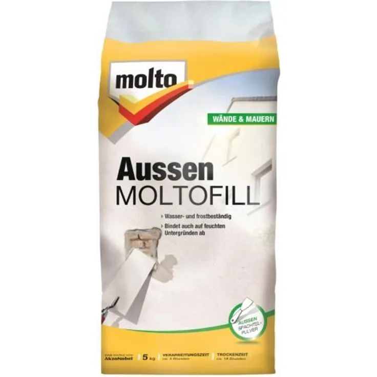 Molto Moltofill Außen weiß 5kg Spachtelpulver Zementbasis universell