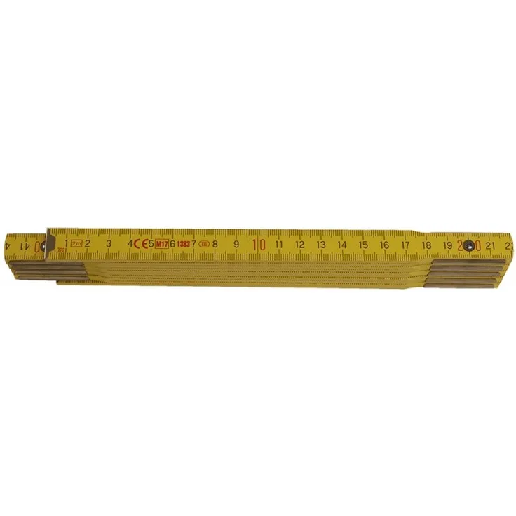 Zollstock (Gliedermaßstab) 2m - PROFI Holz gelb