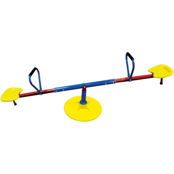 wippe 360 Grad drehbar 180 cm blau-rot-gelb