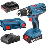 Bosch Professional 18V Akku-Bohrschrauber GSR 18V-21 Akku-Bohrschrauber 55-21 Nm 1800 U/min. 2x Akku 2,0 Ah Ladegerät L- Case