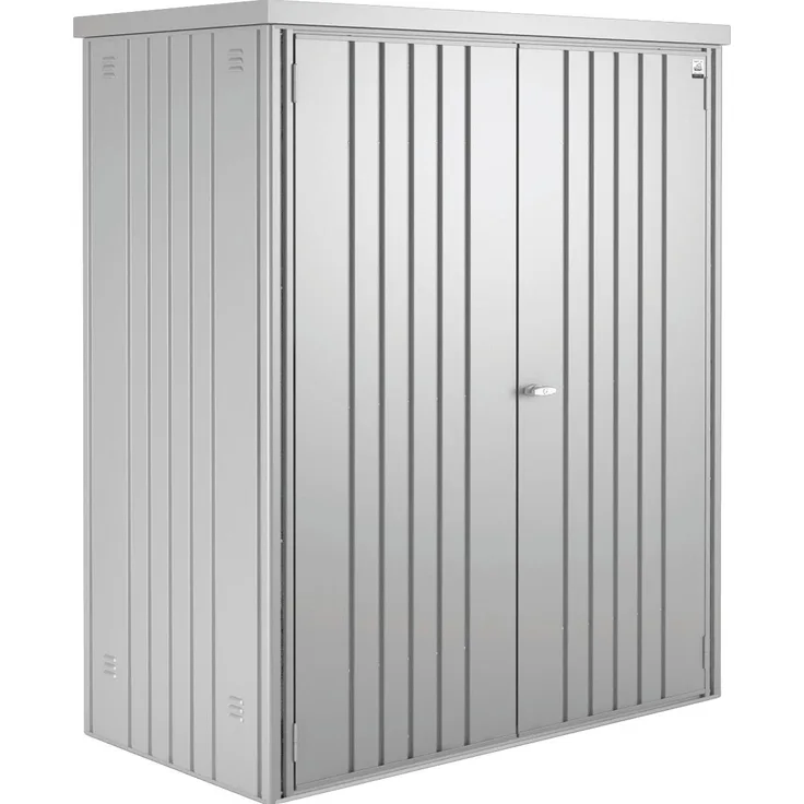Biohort Geräteschrank 150 Aufbewahrungsschrank 155x83x182,5cm Silber-Metallic