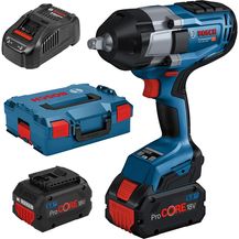Bild für Bosch Professional GDS 18V-1000 Akku-Drehschlagschrauber BITURBO Anziehmoment 1000 Nm Losbrechmoment 1600 Nm 2 x 5,5 Ah