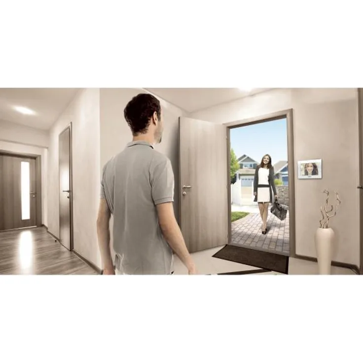 Legrand Video-Innenstelle mit 7 Zoll Hochglanz-Farbbildschirm zur Erweiterung de