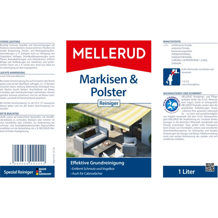 Mellerud Markisen & Polster Reiniger 1,0 l – Bild 4