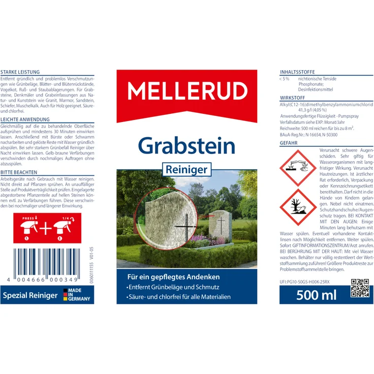 Mellerud Grabstein Reiniger 0,5 l – Bild 5