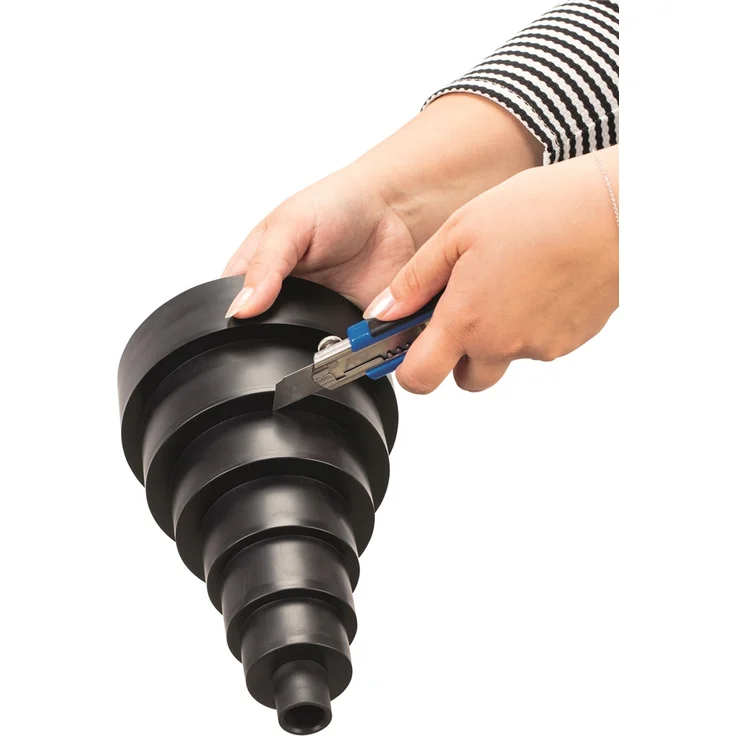 Scheppach Flexibler Absaugadapter Absaugstutzen Schlauchadapter Set | universal anwendbar | 7 teilig | Absauganlagen Reduzierungsstück Reduzierungsset Absaugung | Ø25-150mm – Bild 4
