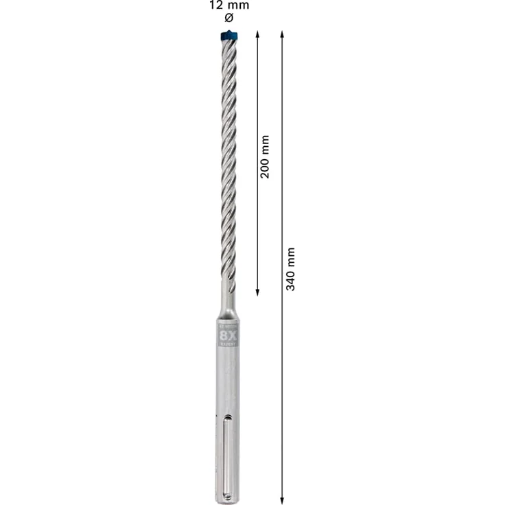 Bosch Professional Hammerbohrer Expert SDS max-8X Ø 12 mm Arbeits-L.200 mm L.340 mm SDS max – Bild 3