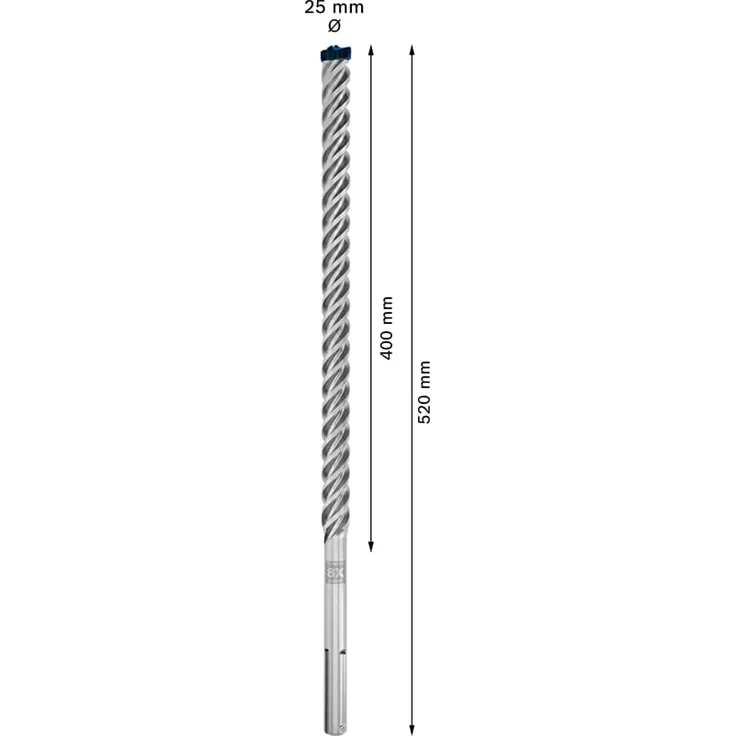 Bosch Professional Hammerbohrer Expert SDS max-8X Ø 25 mm Arbeits-L.400 mm L.520 mm SDS max – Bild 3