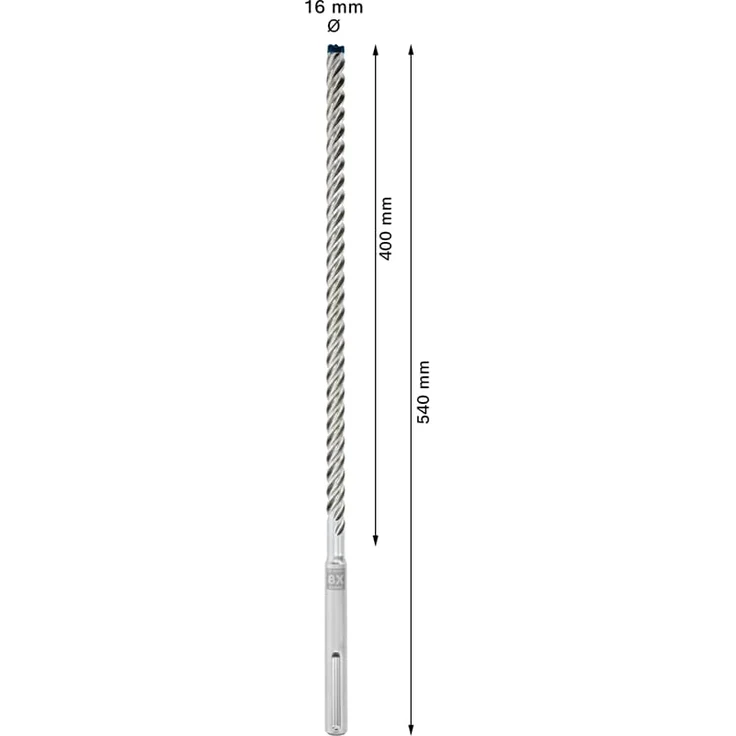 Bosch Professional Hammerbohrer Expert SDS max-8X Ø 16 mm Arbeits-L.400 mm L.540 mm SDS max – Bild 3