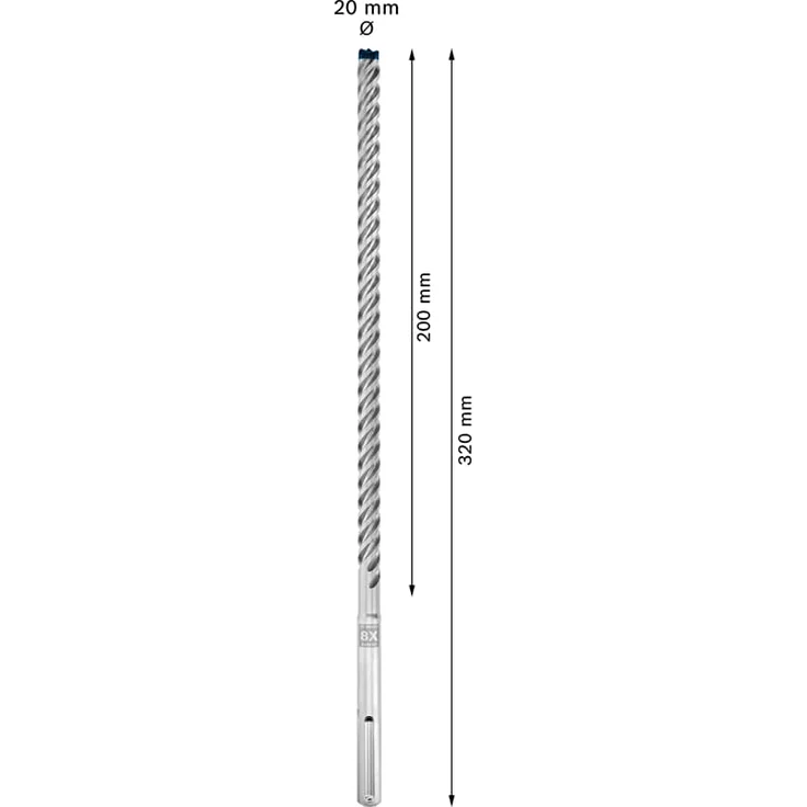 Bosch Professional Hammerbohrer Expert SDS max-8X Ø 18 mm Arbeits-L.400 mm L.540 mm SDS max – Bild 3