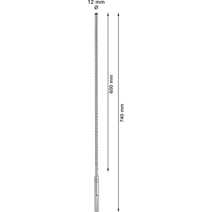 Bosch Professional Hammerbohrer Expert SDS max-8X Ø 12 mm Arbeits-L.600 mm L.740 mm SDS max – Bild 3