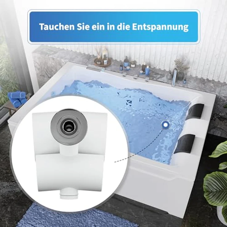 AQUADE Rückendüse 35 mm für Whirlpool, hochwertige Pool-Einlaufdüse aus langlebigem Material – Bild 3