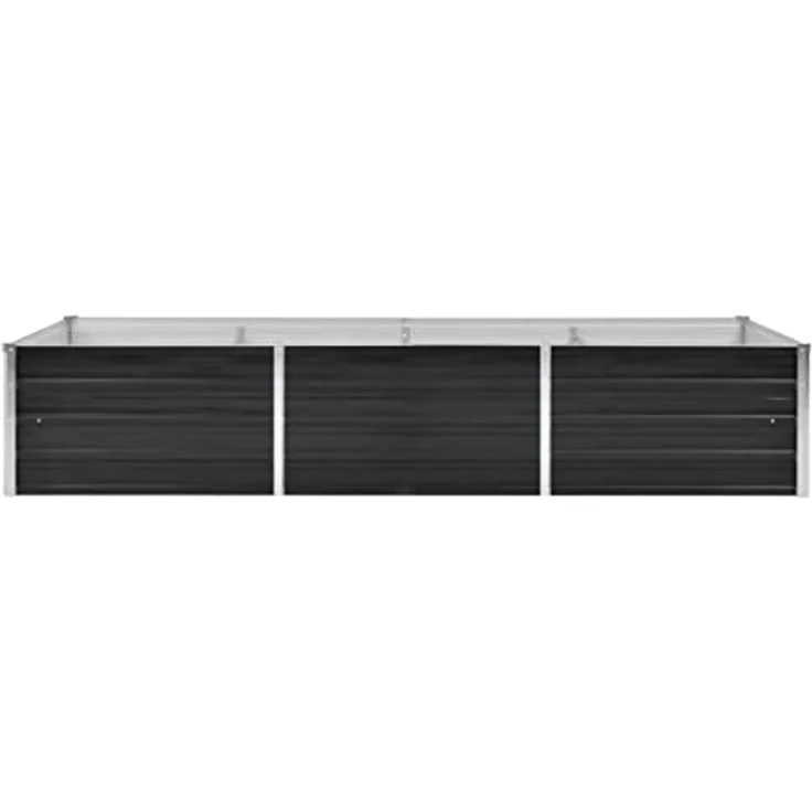 vidaXL Garten-Hochbeet Anthrazit 240 x 80 x 45 cm Verzinkter Stahl – Bild 5