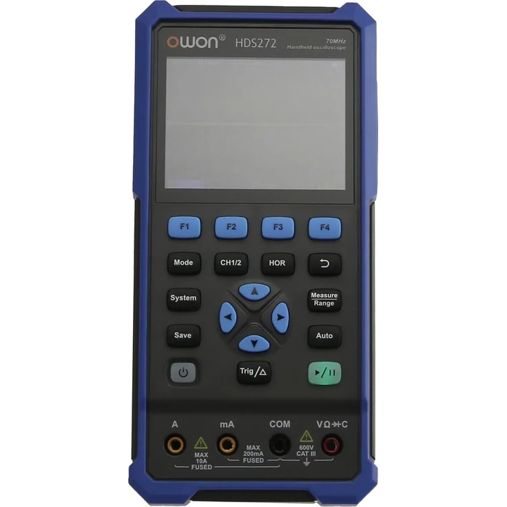 Owon HDS272, 2-Kanal LCD-Oszilloskop mit integriertem Multimeter, 70 MHz, mobil