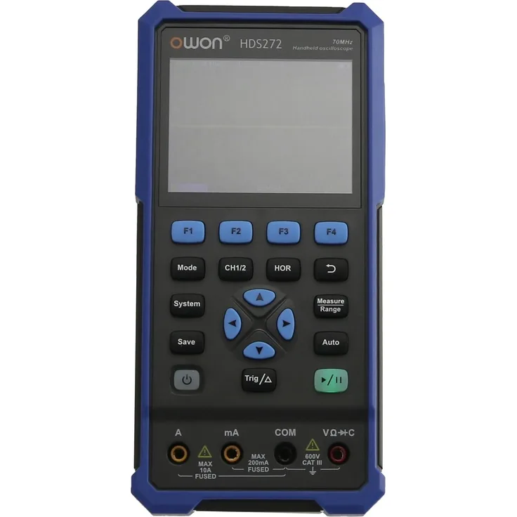 Owon HDS272, 2-Kanal LCD-Oszilloskop mit integriertem Multimeter, 70 MHz, mobil