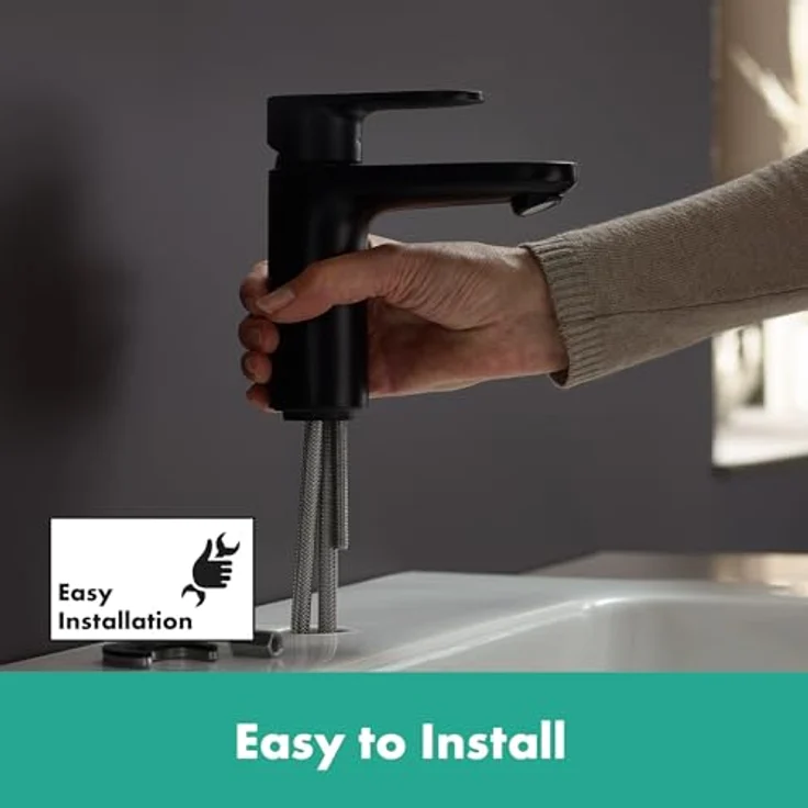 hansgrohe Vernis Blend, Spültischarmatur mit ComfortZone 100, 108 mm Ausladung, EcoSmart und Air Power Technologie – Bild 8